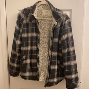 Dylan Flannel Jacket with cotton lining inside.